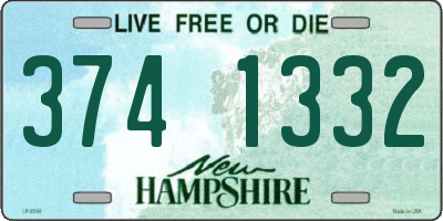 NH license plate 3741332