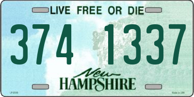 NH license plate 3741337