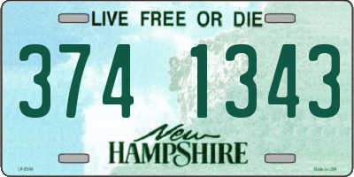 NH license plate 3741343