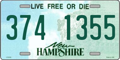 NH license plate 3741355