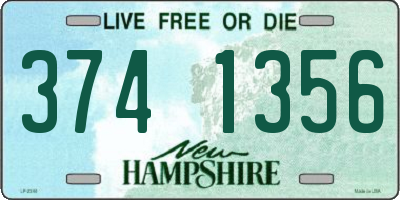 NH license plate 3741356