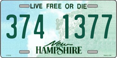NH license plate 3741377