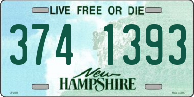 NH license plate 3741393