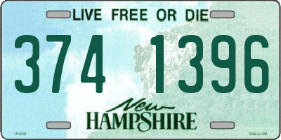 NH license plate 3741396