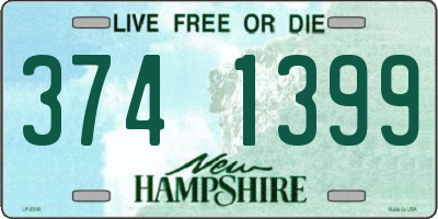 NH license plate 3741399