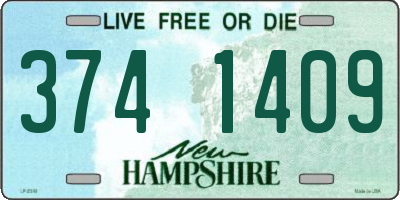 NH license plate 3741409