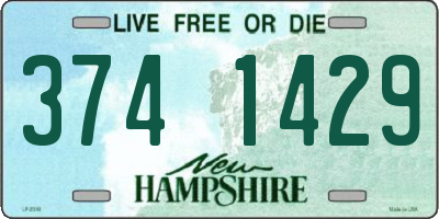 NH license plate 3741429