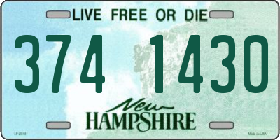 NH license plate 3741430