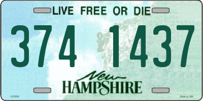 NH license plate 3741437