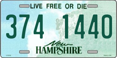 NH license plate 3741440