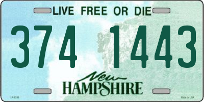 NH license plate 3741443