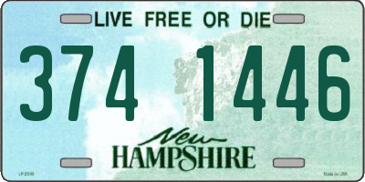 NH license plate 3741446