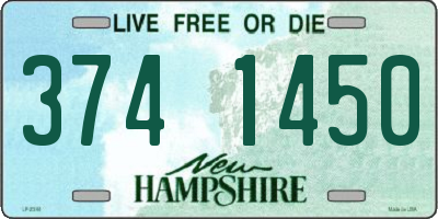 NH license plate 3741450