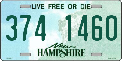 NH license plate 3741460