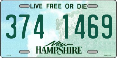 NH license plate 3741469