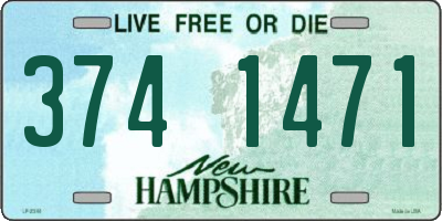 NH license plate 3741471