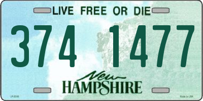 NH license plate 3741477