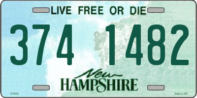 NH license plate 3741482