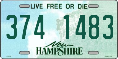 NH license plate 3741483