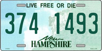 NH license plate 3741493