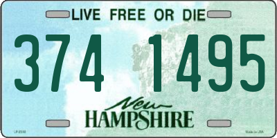 NH license plate 3741495