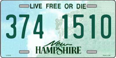 NH license plate 3741510
