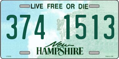 NH license plate 3741513