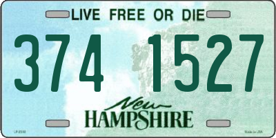 NH license plate 3741527