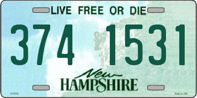 NH license plate 3741531