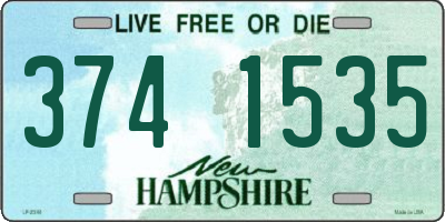 NH license plate 3741535