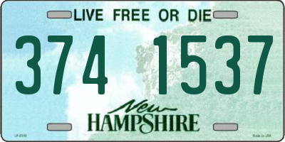 NH license plate 3741537