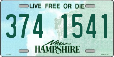 NH license plate 3741541