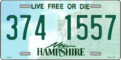 NH license plate 3741557