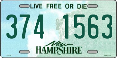 NH license plate 3741563