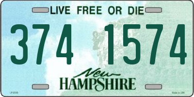 NH license plate 3741574