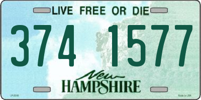 NH license plate 3741577