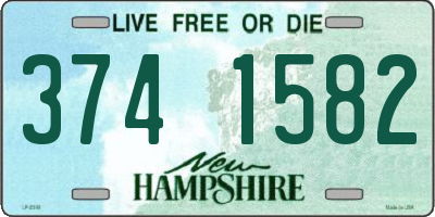 NH license plate 3741582