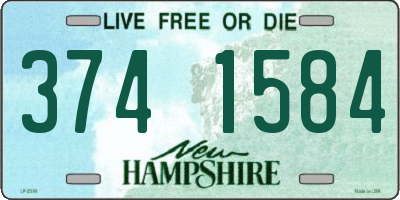 NH license plate 3741584