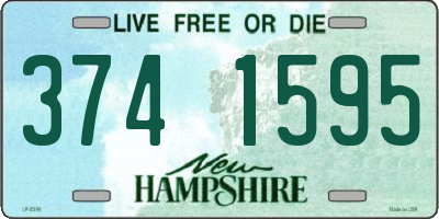 NH license plate 3741595