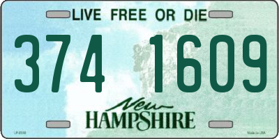 NH license plate 3741609