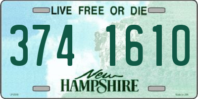 NH license plate 3741610
