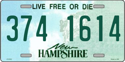 NH license plate 3741614