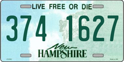 NH license plate 3741627