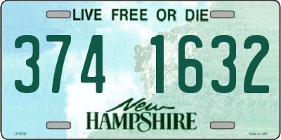 NH license plate 3741632