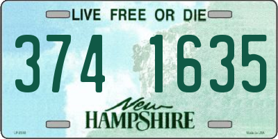 NH license plate 3741635