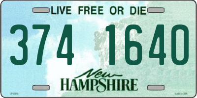 NH license plate 3741640