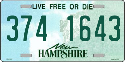 NH license plate 3741643