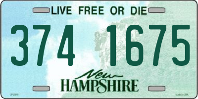NH license plate 3741675