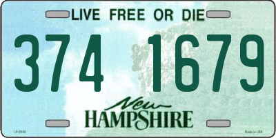 NH license plate 3741679