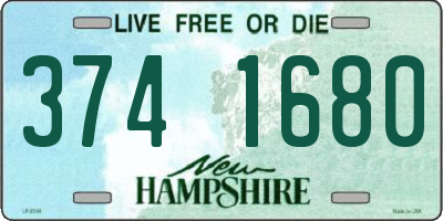 NH license plate 3741680